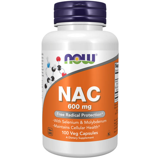 NOW Foods NAC 600 mg - 100 Veg Capsules