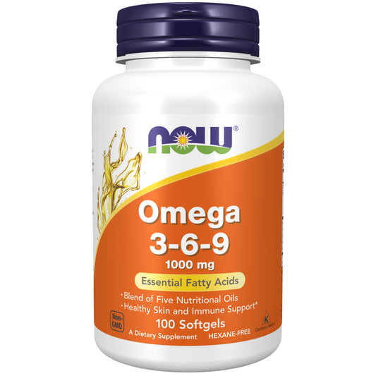 NOW Foods Omega 3-6-9 1000 mg - 100 Softgels